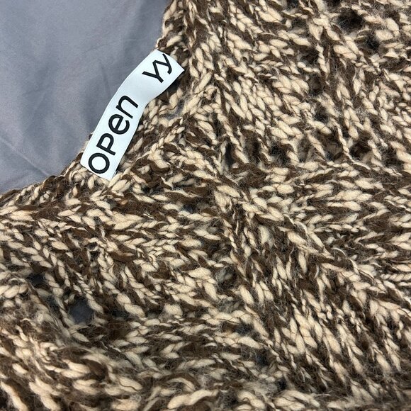 Open YY/TheOpen Product brown crochet knit sweater - Picture 5 of 5